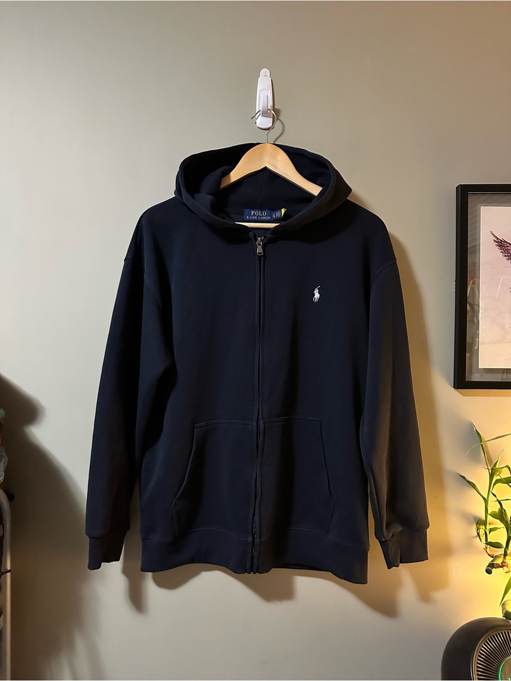 Polo by Ralph Lauren Navy Full-Zip Hooded Sweatshirt